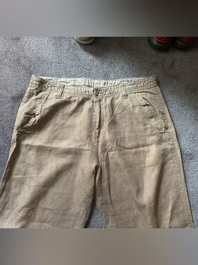 Casual Lucky Brand Khaki Linen Pants